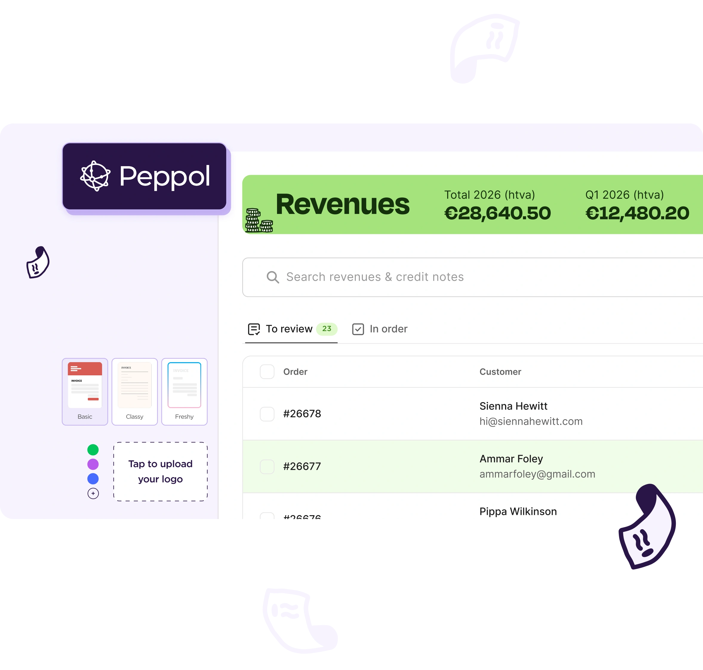 Schermafbeelding van Accountable — Revenues overview